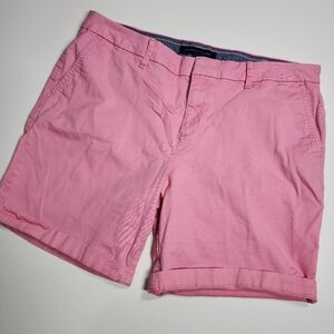 Preppy Pink Chino Shorts 14 Tommy Hilfiger Stretch Tailored Summer
